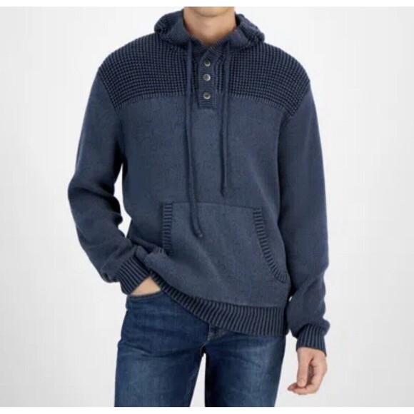 Sun Stone Basic Navy Medium Hoodie NWT - Picture 5 of 13